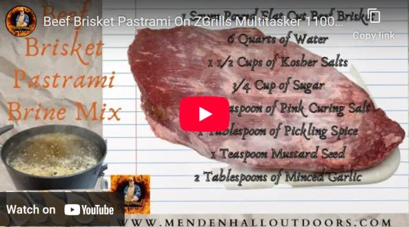 Beef Brisket Pastrami Recipe Video