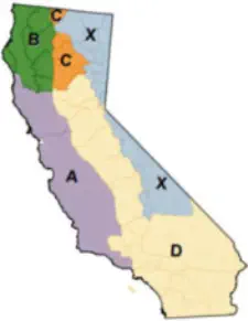 California Deer Hunting Zone Map