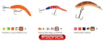 Flatfish Lures for Landlocked King Salmong Fishing