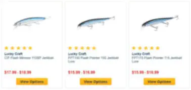 Lucky Craft Flash Minnow for Halibut Fishing